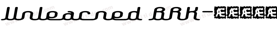 Unlearned BRK字体转换